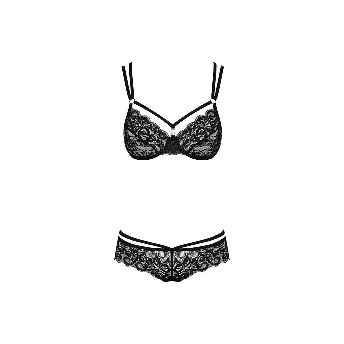 Set med underkläder Obsessive 860 Svart L/XL